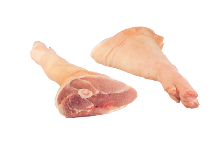 Pork front feet long